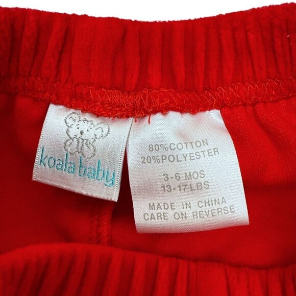 KOALA BABY Red Dress with Matching Bloomers 3-6 Months Holiday Christmas Outfit - Picture 10 of 11